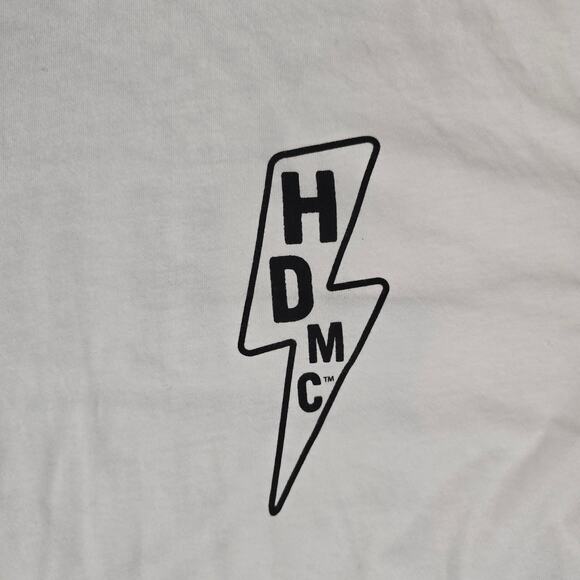 Harley-Davidson Men's Lightning Bolt Slim Fit Baseball Tee 3XL, White 96232-18VM - Picture 3 of 10